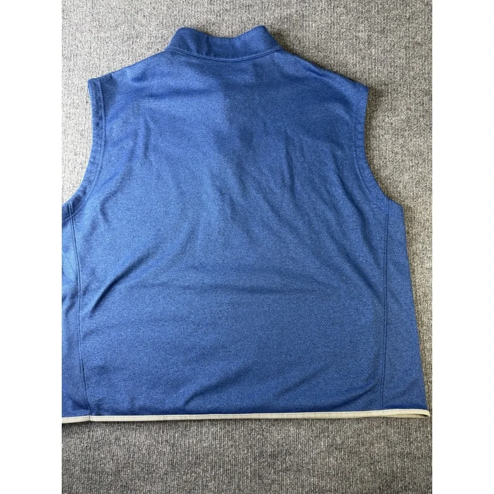 Columbia Golf Blue‎ Performance Vest XXL 2TG Quarter Zip Brushed Interior